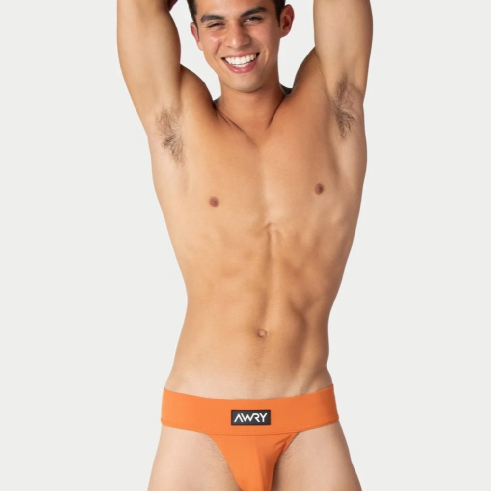 Men's Orange Swim Briefs